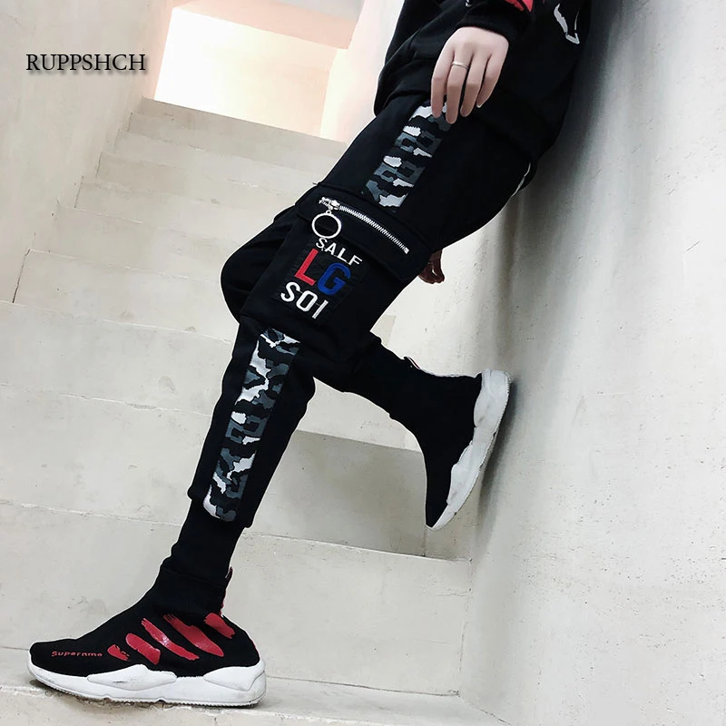 

Hip Hop Printed Pants Men Trousers Fashion Street Sports Pants Casual Pants Men Jogging High Street Loose Cargo Pants Men