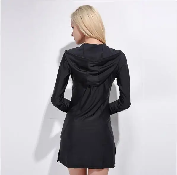 Sbart Rashguard Wetsuit Sexy Swimdress For Women One Piece Swimsuit Black Long Sleeve Swimwear Surfing Bathing Suit | Спорт и