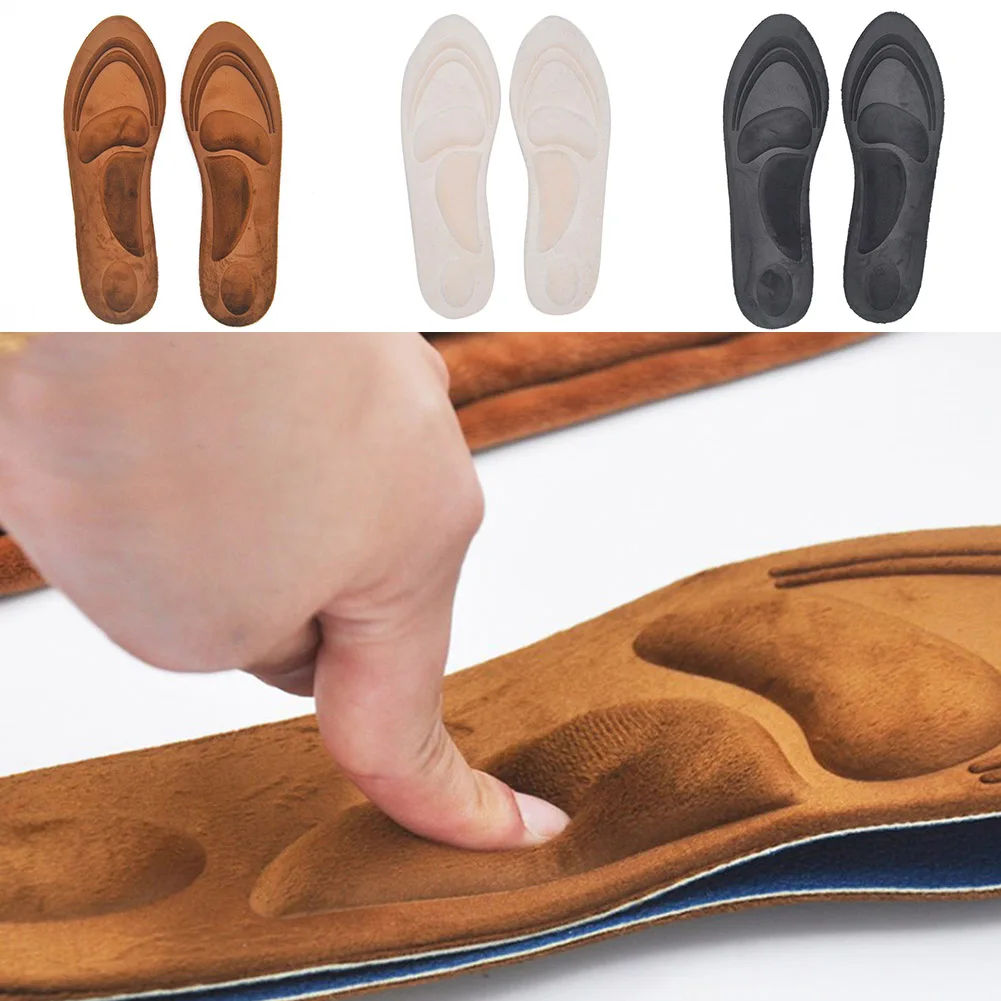 

4d-замшевые ортопедические стельки с эффектом памяти для обуви, мягкие дышащие, с поддержкой свода стопы, уход за плоскостопием, вставки для ...