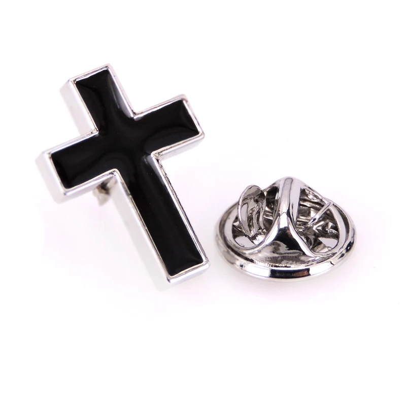 Мужская брошь, аксессуары для шарфа, шляпы, черный крест, зажим, булавка, значок, булавка для женщин, свадьбы, пары, высокое качество, ювелирные изделия, подарки