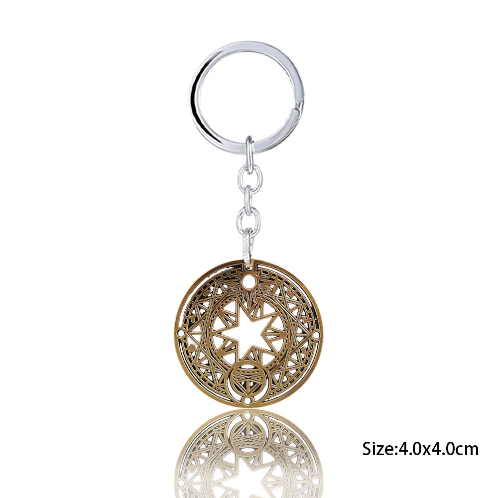 Брелок Сакура для мужчин и женщин металлический брелок с кольцом цепочкой модное