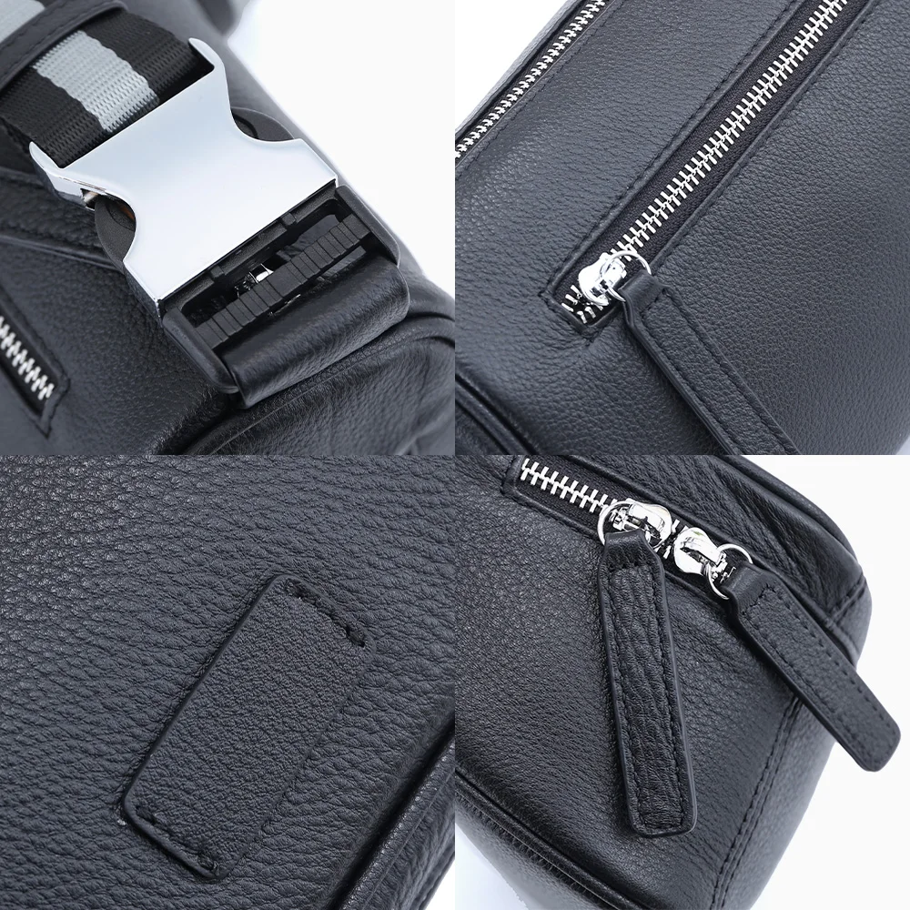 Сумка нагрудная Zency женская из натуральной кожи Простой повседневный мессенджер