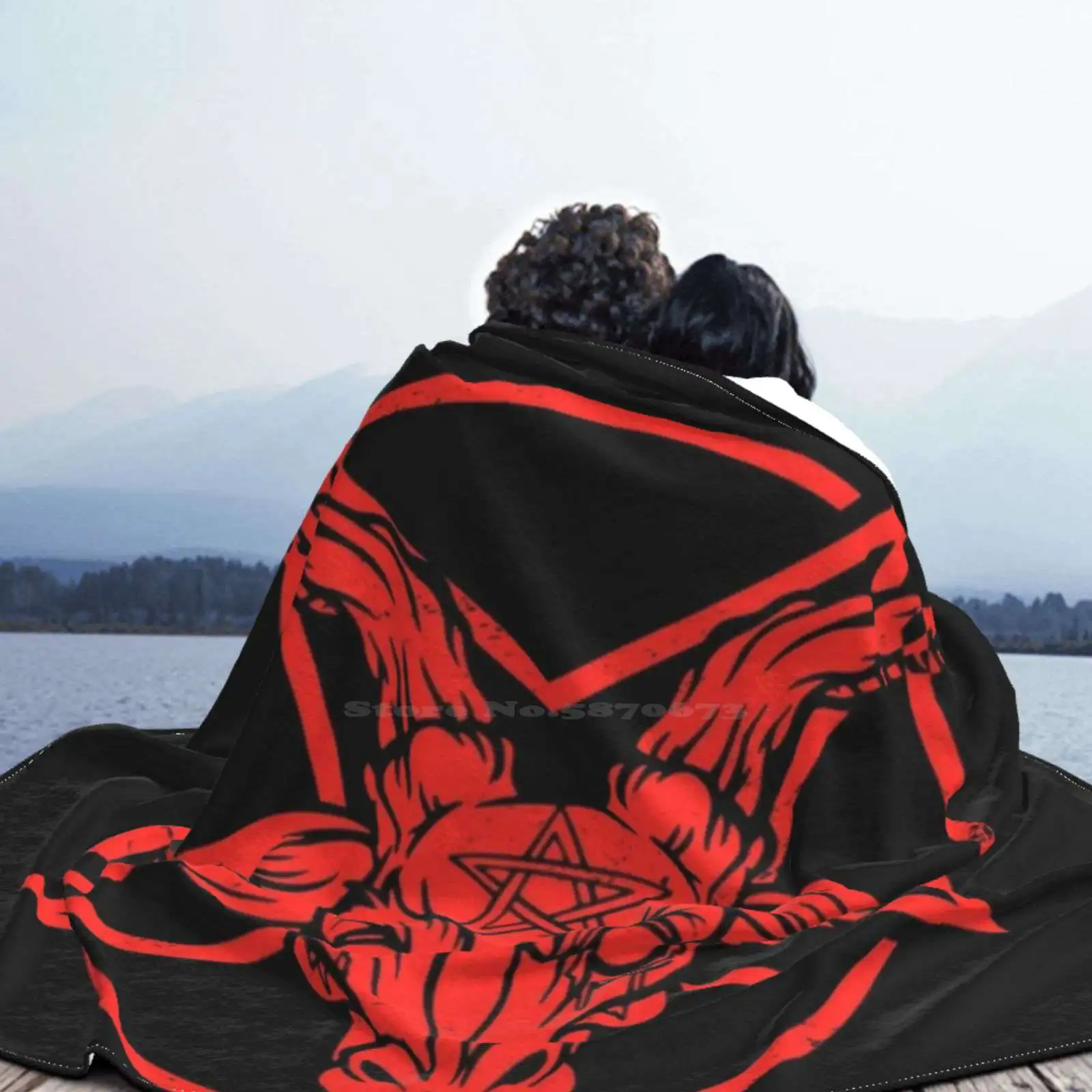 Фланелевое Одеяло с красной пентаграммой для дома | Дом и сад