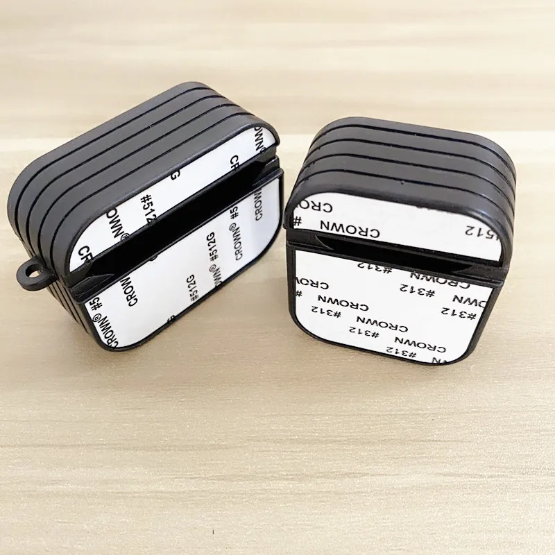 10 шт. DIY сублимационный чехол для Airpods Blank 2D Hard Cover + Pro Чехол беспроводных