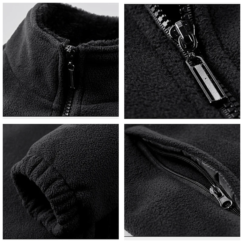 Casual Winter Coat Fleece Jacket Parka Men Spring Bomber Military Outwear Thick Warm Tactical Army Jacket Men Jacket Streetwear images - 6
