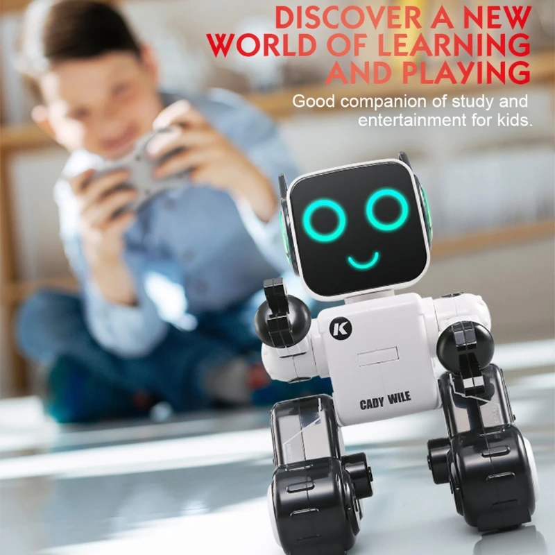 

Cute Electric Intelligent Remote Control Robot Singing Dancing Programming Toy Y3NF