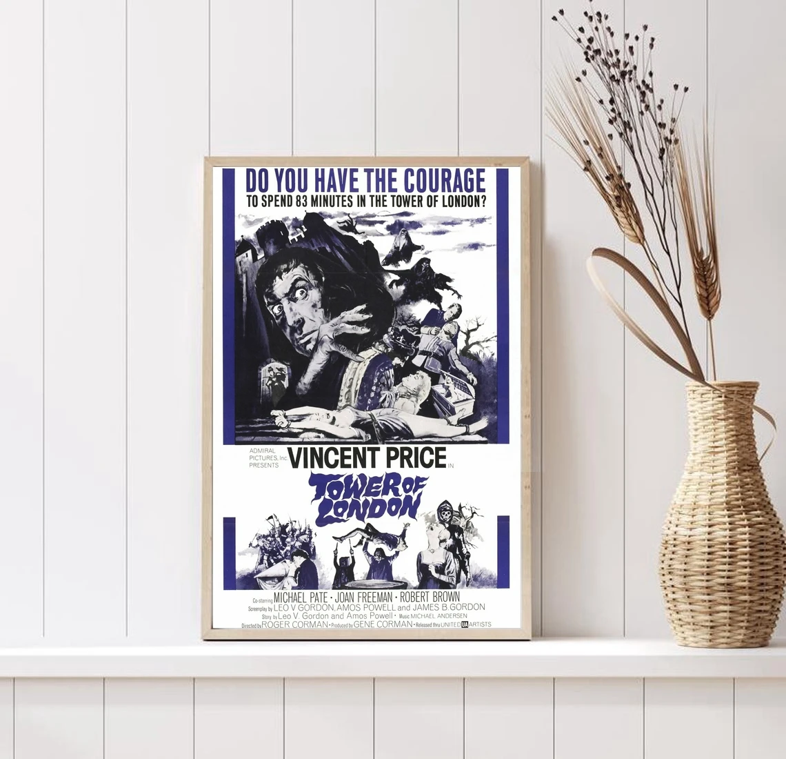 Лондонская башня (1962) постер историческая драма и фильмы ужасов Настенный декор