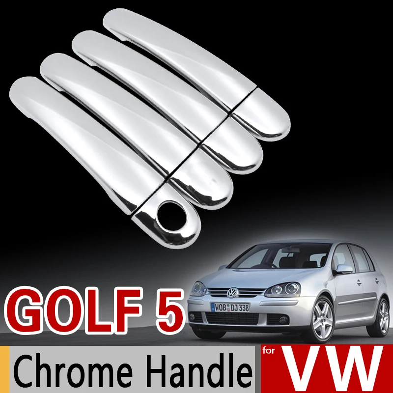 Набор хромированных насадок на ручки для VW Golf 5 MK5 набор Volkswagen V Rabbit 1K 2004 2009 GTI
