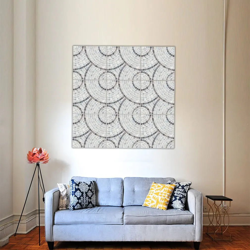 10 шт./компл. съемный мозаичный дизайн самоклеющиеся наклейки в форме плитки с