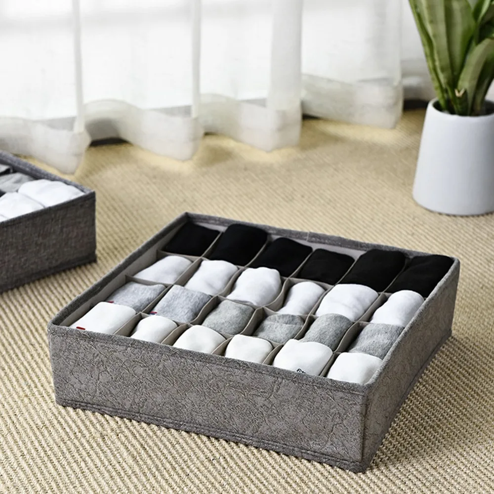 

Foldable Drawer Organizer Socks Dormitory Closet Storage Bag Household Compartmental Underwear Storage Box Bra Storage Bag