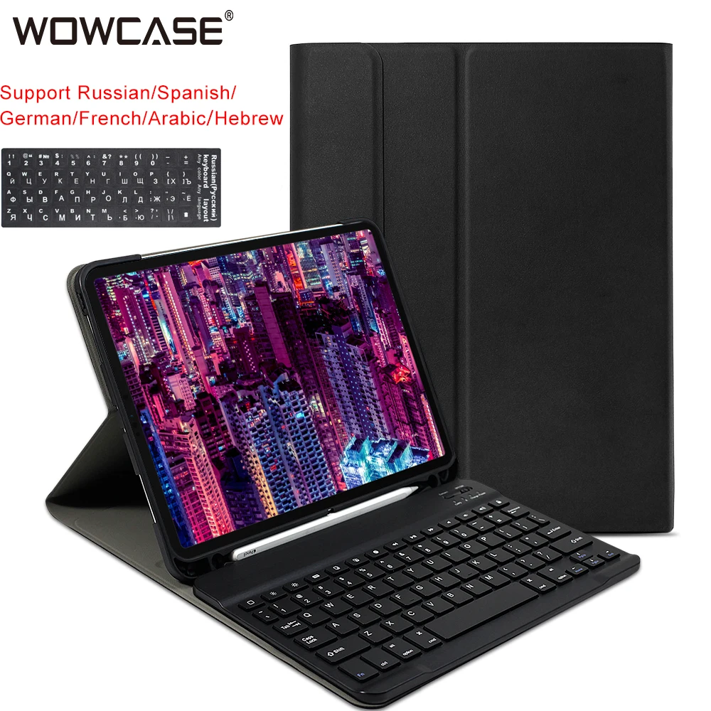 Для iPad 11/10.5/9.7 2018/Air 3 2019 чехол с клавиатурой Съемный карандаш держатель