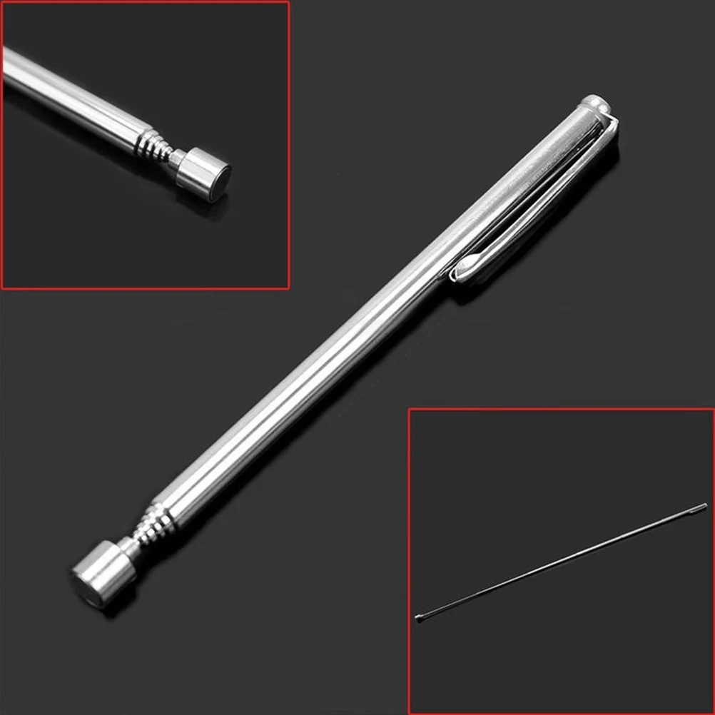 

1PCS Adjustable Portable Length Silver Tone Telescopic Magnet Magnetic Pen Pick Up Nuts and Bolts Promotion Handheld Tools