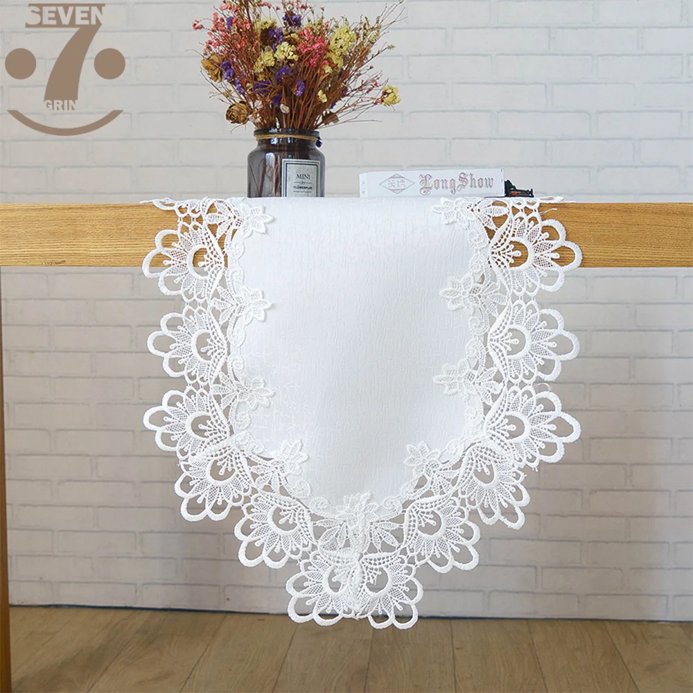Домашняя декоративная обеденная Банкетная скатерть белого цвета из 100%