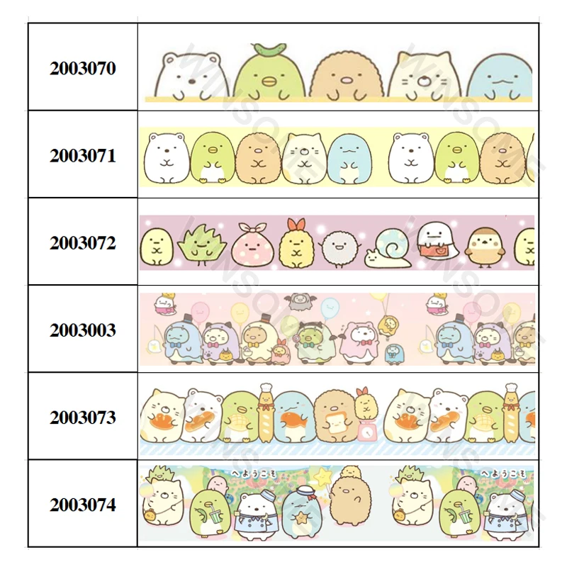 

New 50 Yards Japanese Cartoon hot sale ribbon Printed Grosgrain,satin Ribbon