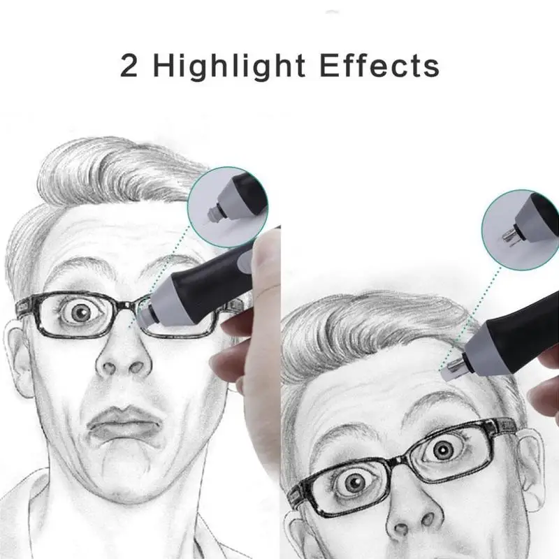 Стирательная резинка для детей ручка-карандаш на батарейках 3 цвета школы