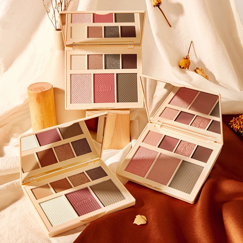 

New Arrival Charming Eyeshadow 7 Color Palette Make up Palette Matte Shimmer Pigmented Eye Shadow Powder Cosmetics TSLM2