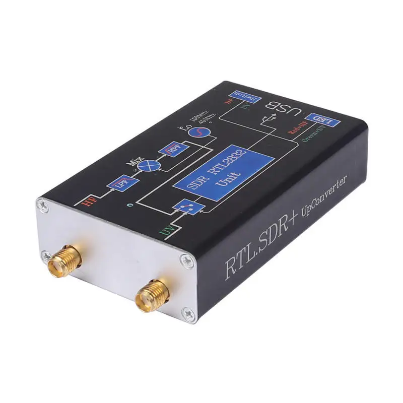 

100KHz-1.7GHz VHF UHF Full Band RTL.SDR+UpConverter SDR USB Tuner Receiver NFM FM DSB LSB CW