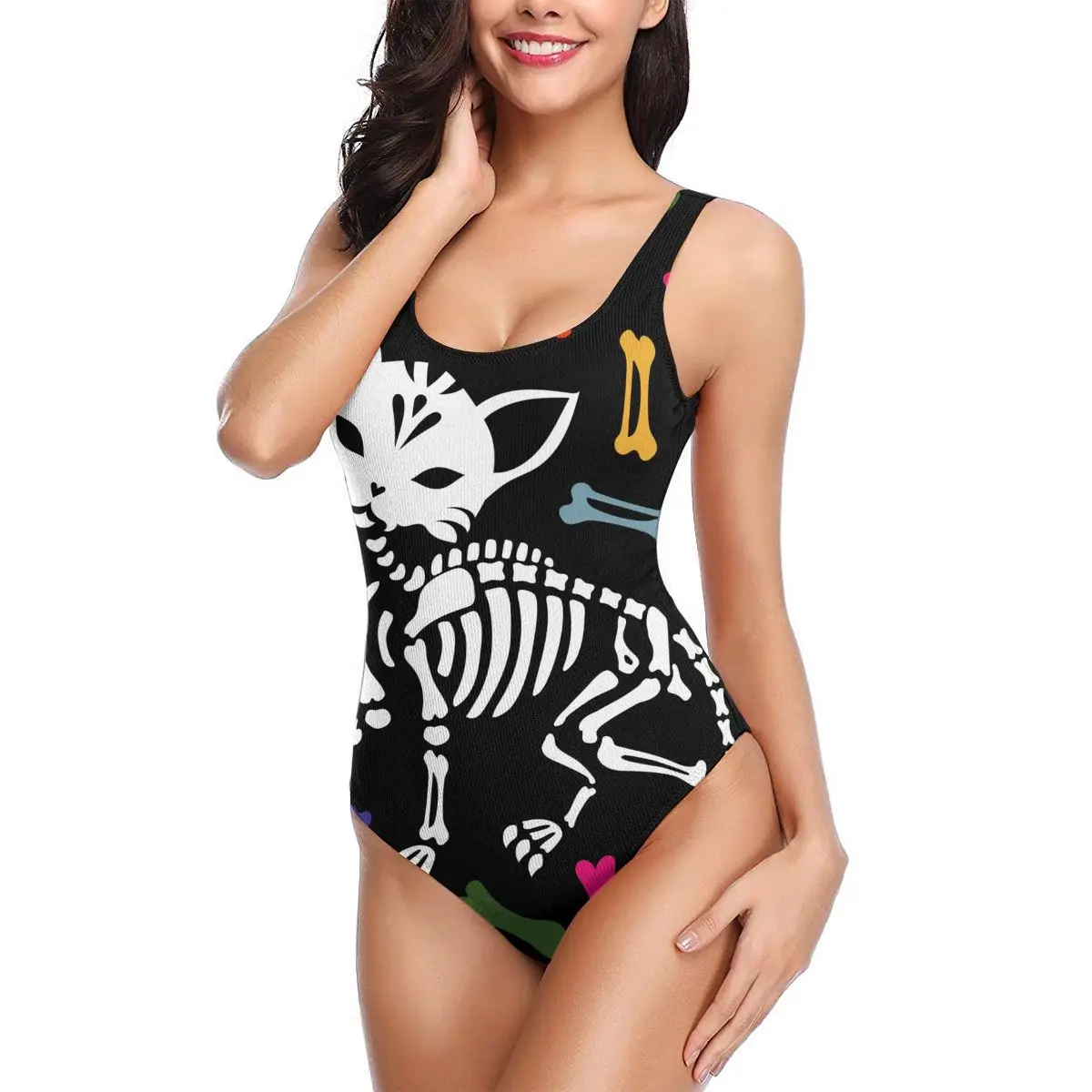 Новинка 2021 сексуальный слитный купальник женский с открытой спиной изображением