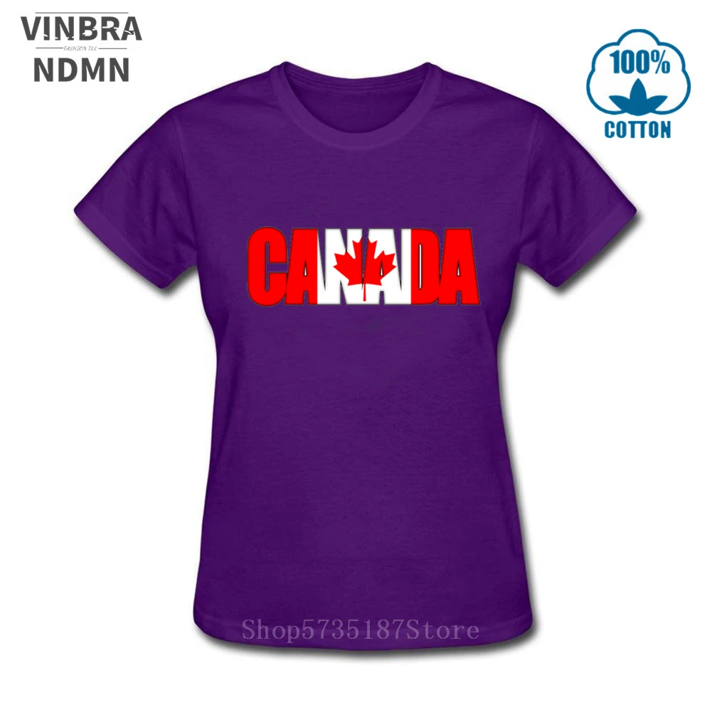 Модная футболка с 3D красным канадским флагом 2020 хлопковая летняя круглым вырезом