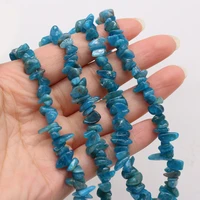 5 8mm natural blue phosphorus beaded irregular gravel beads for jewelry making diy necklace bracelet accessries length 40cm