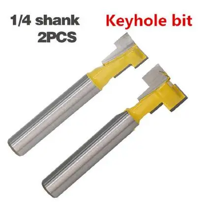 2pcs 6.35mm shank 2 шт./компл. Концевая фреза 8 мм хвостовик с Т-образными пазами Замочная скважина резак быстроходный деревообрабатывающий фрезерный станок бит твердосплавные фрезы по дереву болт с шестигранной головкой t-образный долбежные фрезы - Длина режущей кромки: 2pcs 6.35mm shank