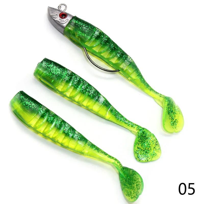 3 шт. рыболовный тип свинцовая головка крючок металлическая приманка рыболовная