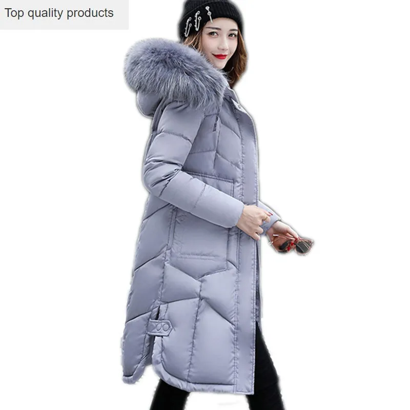 Женская зимняя куртка размера плюс новинка 2020 толстая ватная с большим меховым