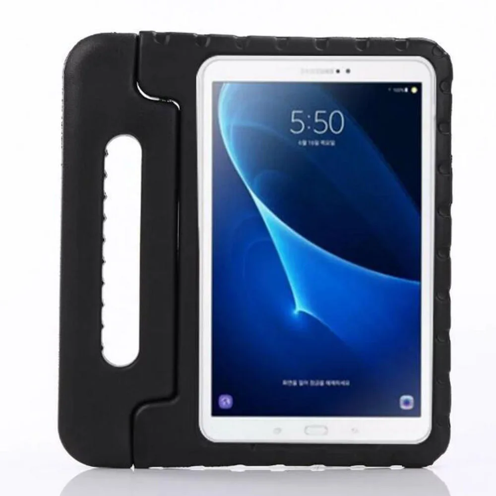 Для samsung Galaxy Tab A 6 A6 10,1 с S-Pen версия Чехол для P580 P585 ручной держатель для детей Безопасный EVA SM-P580 чехол для планшета - Цвет: Черный