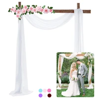 70cm550cm multipurpose chiffon streamers wedding decoration arch snow gauze background cloth curtain holiday party veil