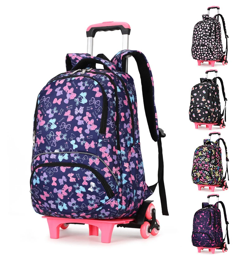 

Rolling Backpack Travel School Backpacks on Wheel Trolley Schoolbag for Teenagers Boys Girls Children School Bags with Wheels