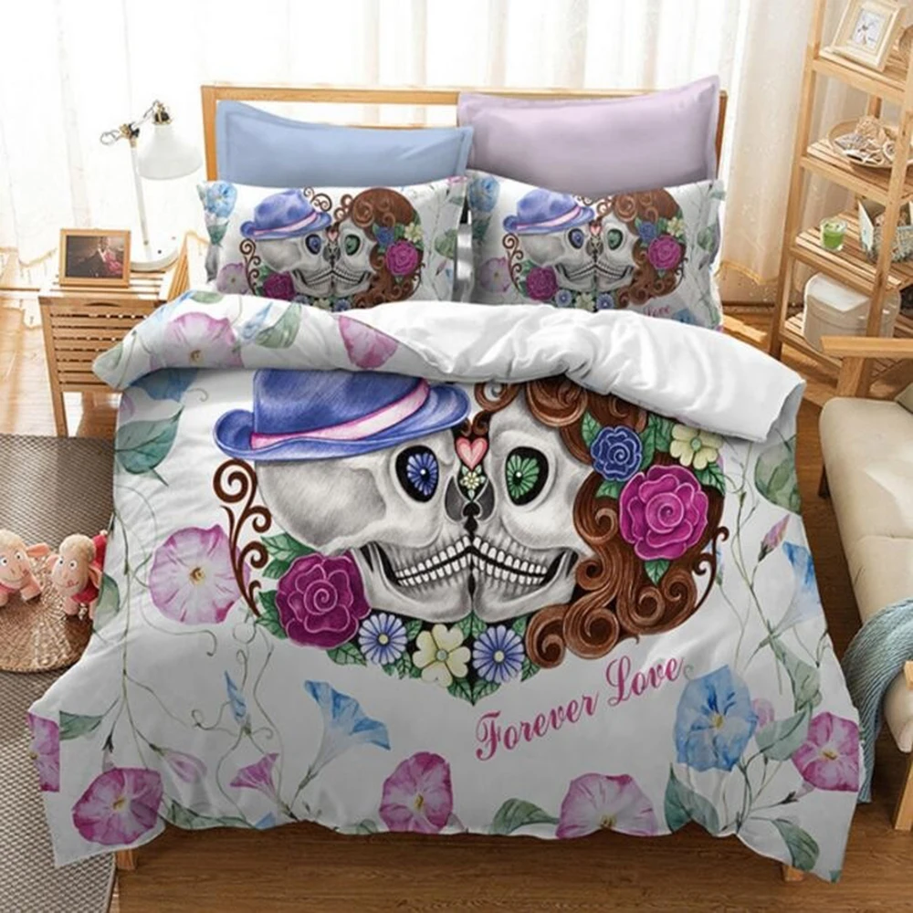 

3d Duvet Cover Bedding Set 240x220 Twin Queen King Size Comforter Double Bed Quilt Cover 135 Euro Bed Linen 200x200 Skeleton