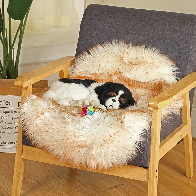 Кровать для больших собак одеяло кошек коврик теплый плюшевый из искусственного