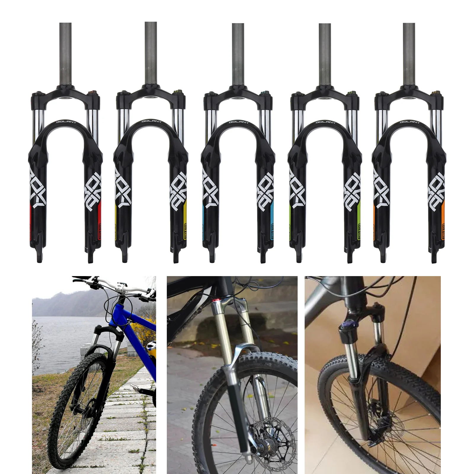 

28.6mm Folding Bike Front Fork Lockout/Springback Adjustment Front Forks
