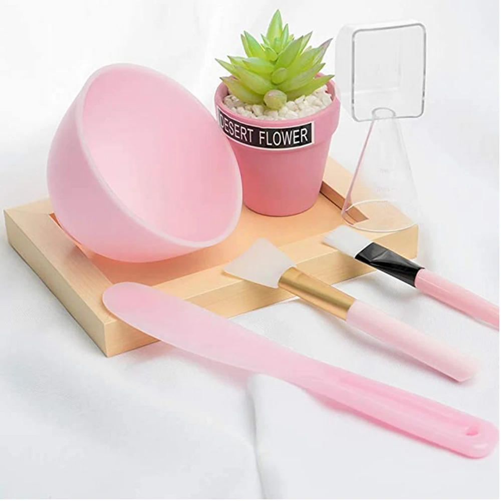 Набор чашек для смешивания маски лица 4 в 1 набор инструментов силиконовых масок