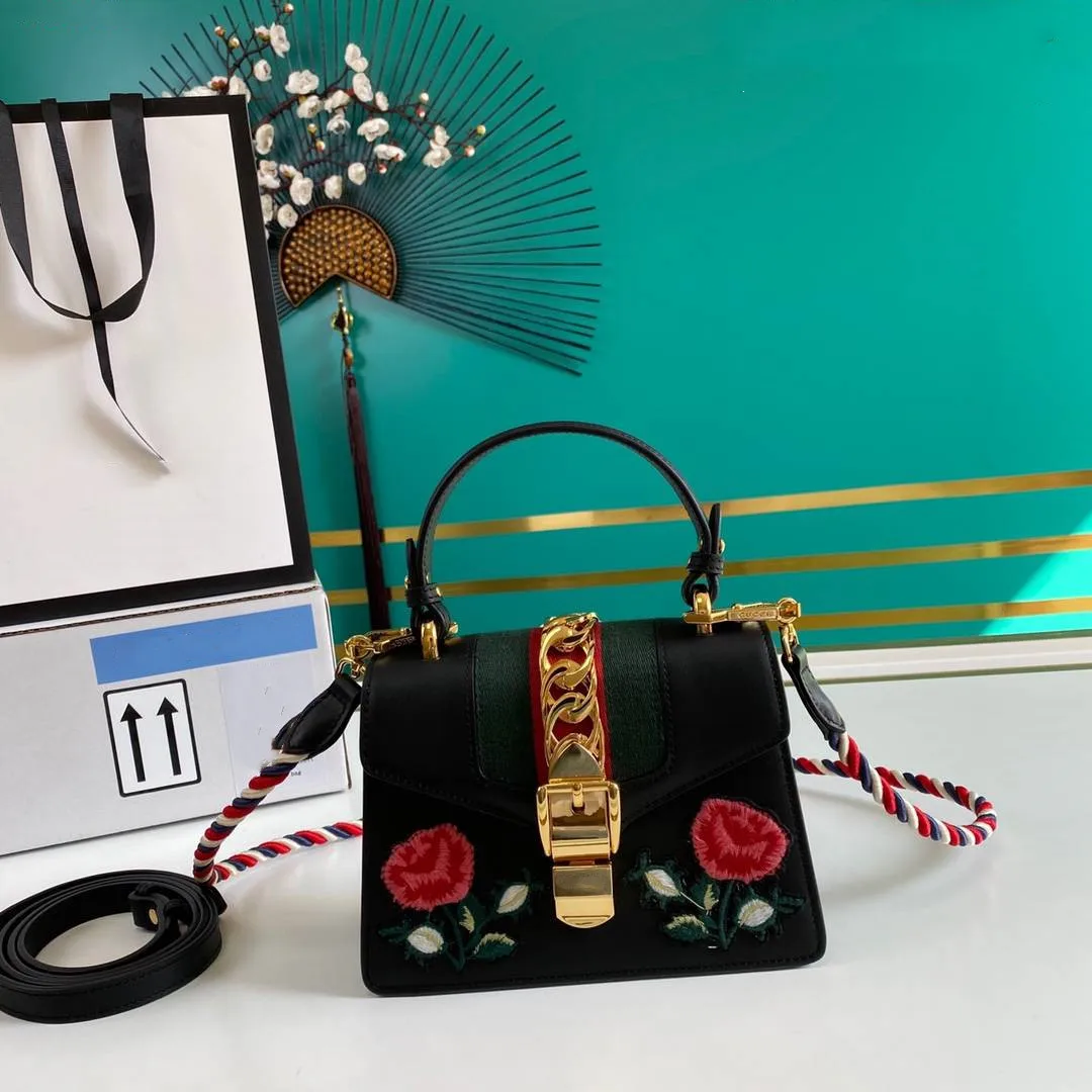 

Сумка на плечо для женщин, модный тоут через плечо из натуральной кожи с вышивкой, кошельки и сумочки, Роскошный дизайнерский саквояж