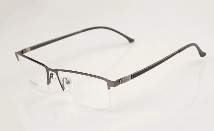 Grey Квадратные титановые очки с широкой оправой gafas, оптические очки для близорукости, большие оправа для очков для мужчин, компьютерные очки - Цвет оправы: Grey