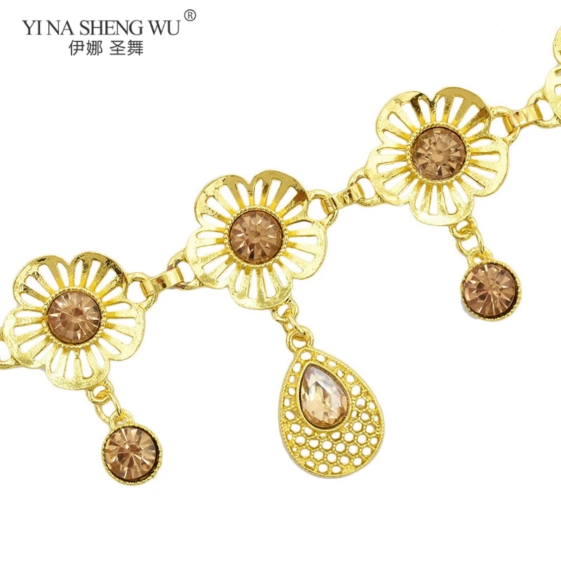 

Bohemian Style Belly Dance Gold Color Coin Waist Chians Statement Waist Chians for Women Turkish Gypsy Rhinestone Party Jewelry