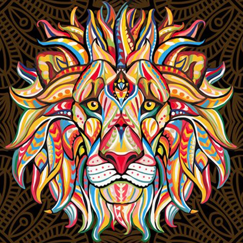 

Full Square/Round Drill 5d Diy Diamond Painting Animal lion king Art Diamond Embroidery Crystal Mosaic Picture Of Rhinestone