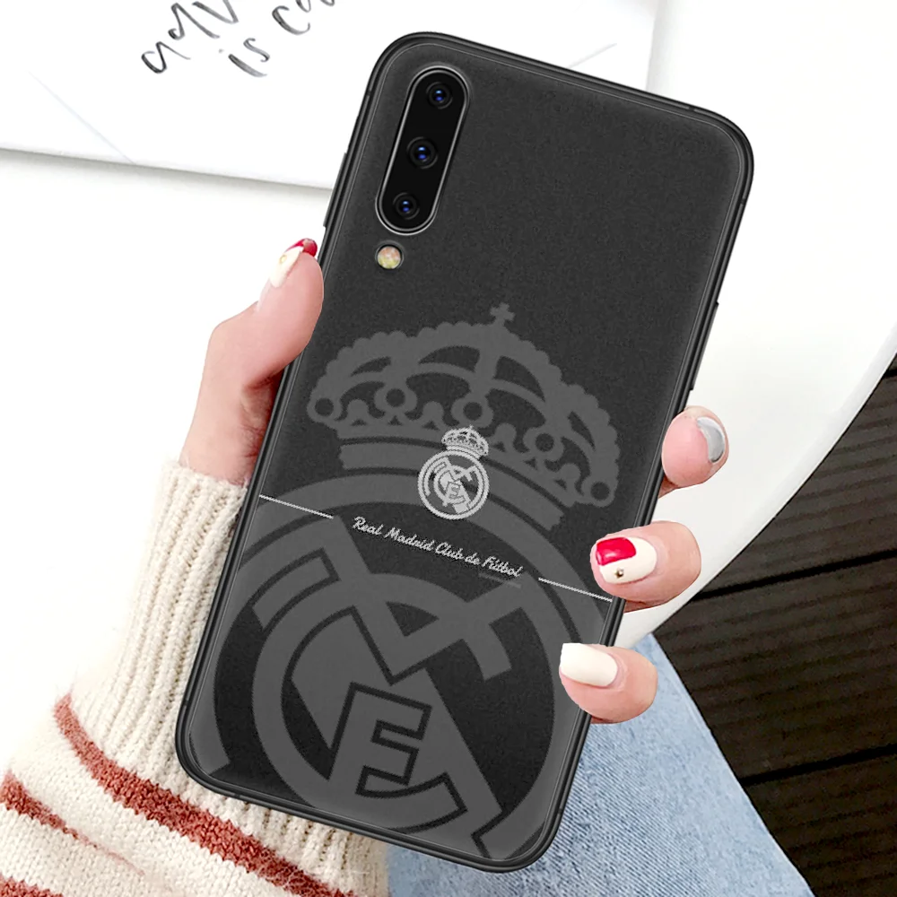 

Cover Real Madrid Club Phone Case For Samsung Galaxy A 3 5 7 8 10 20 20E 21S 30 30S 40 50 51 70 71 4G black Cover Tpu Hoesjes