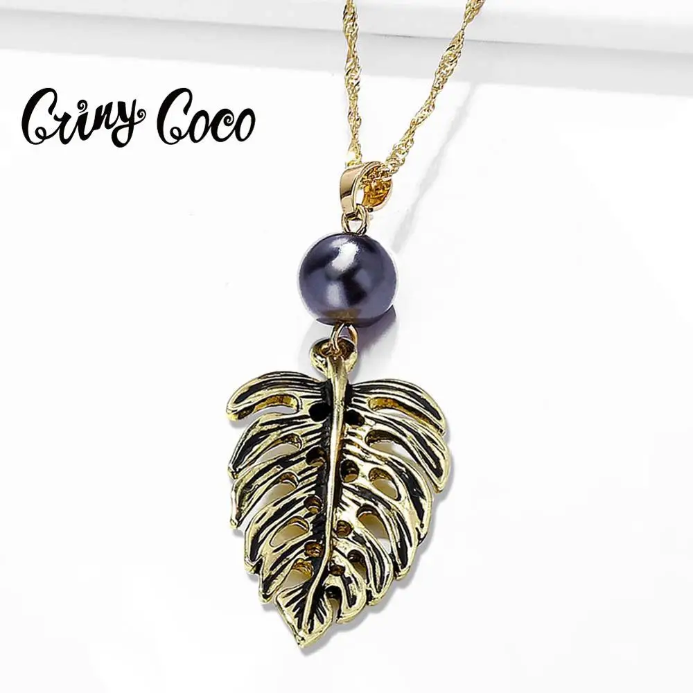 Cring Coco 2020 ожерелья в форме черепахи листьев для женщин классические ювелирные
