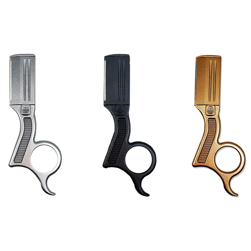 

SMITH CHU Razors Men Shaving Barber Tools Manual Shaver Hair Remover Zinc Alloy Double Edge Straight Blades Clipper Holder