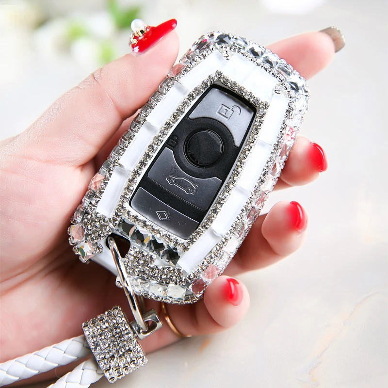 Роскошный Бриллиантовый Чехол для автомобильного ключа BMW 1 2 3 4 5 6 серии e46 e36 e60 e90