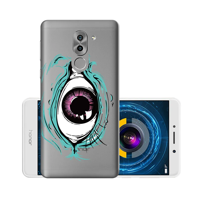 W024 Мягкий чехол из ТПУ, чехлы для huawei Honor 6X, силиконовый прозрачный чехол для huawei GR5, BLL-L21 BLN-AL10 Honor6X mate 9 Lite - Цвет: W024