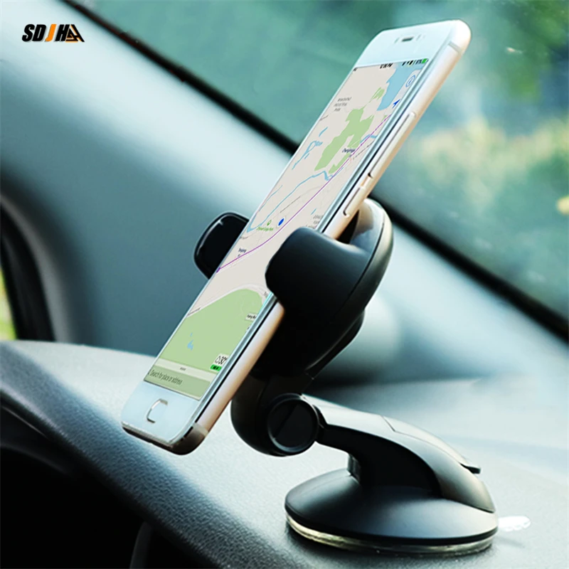 

Universal Car Mobile Phone Holder For Phone In Car Holder Windshield Cell Stand Support 360 Rotation Car Dashboard Phone Holder