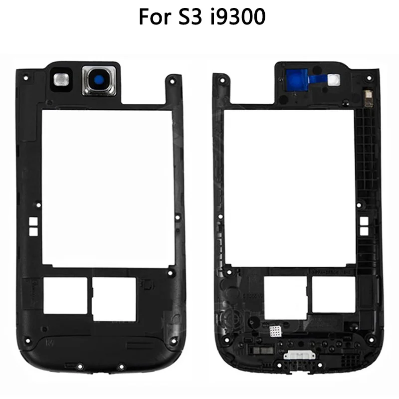 Полный корпус для Samsung Galaxy S3 i9300 задняя крышка аккумулятора + средняя рамка