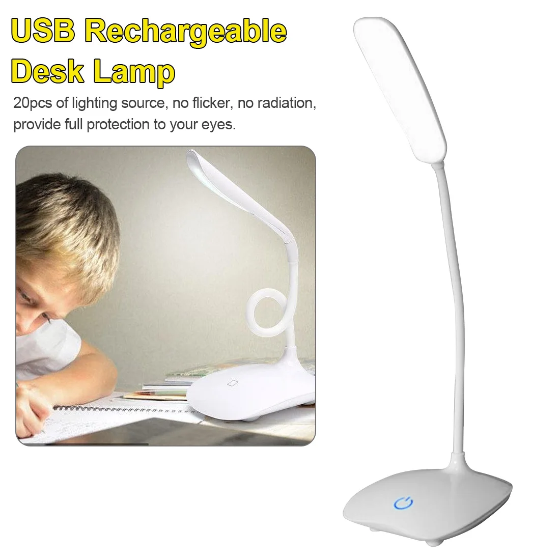 

Portable Eye-caring Lamp LED Desk Lamp Night Light Foldable Dimmable Touch Table Lamp 5V USB Powered Table Light Touch Dimming