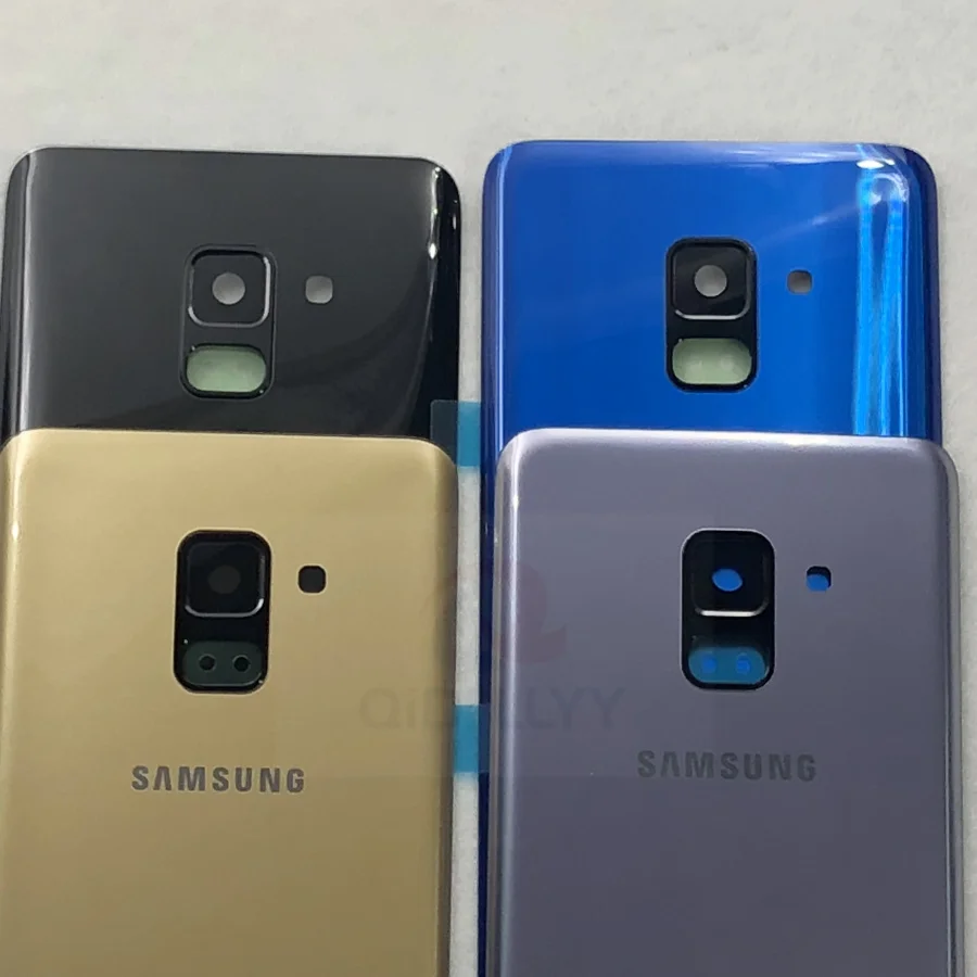 Заднее стекло для samsung Galaxy A8 A530 A530F задняя крышка со стеклянной батареей Задняя Дверь Корпус чехол Замена+ объектив камеры