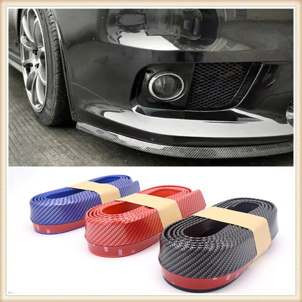 Автомобильные полоски разветвитель спойлер двери бампера из углеродного