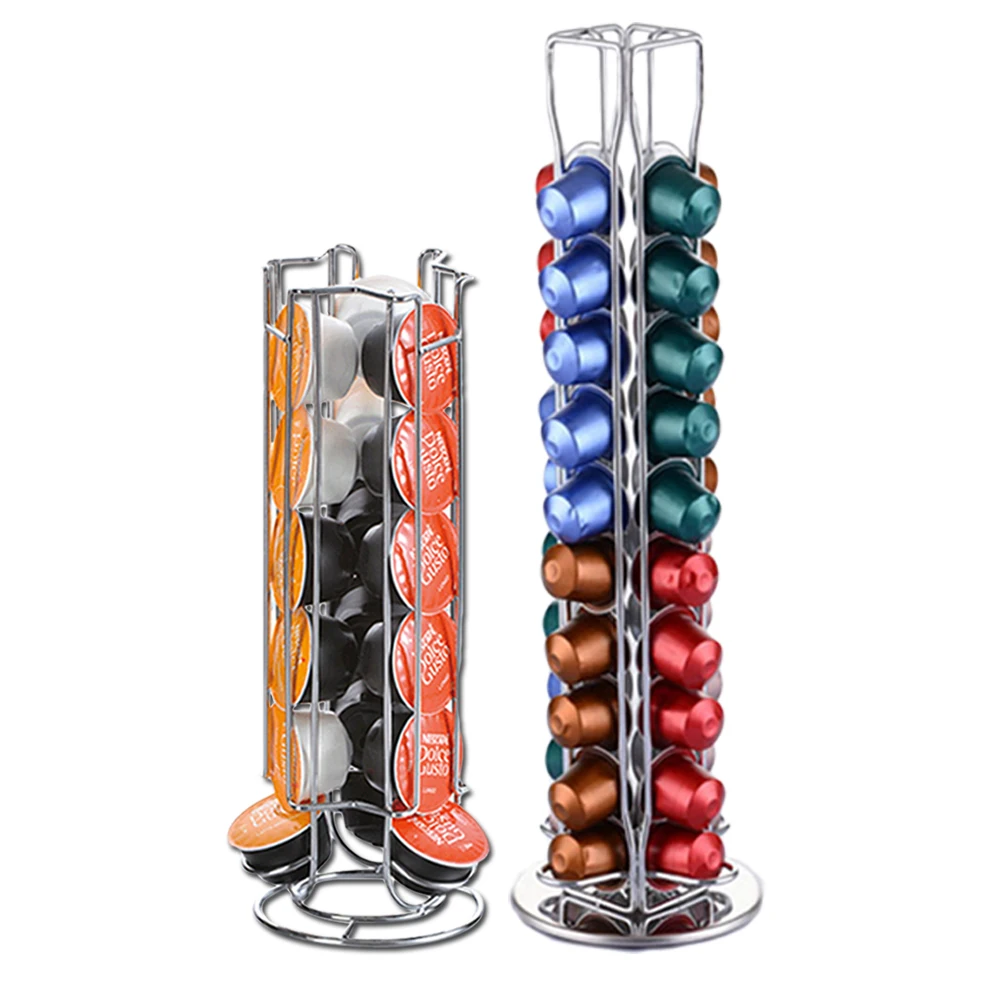Металлическая подставка для кофе Nespresso вращающаяся на 40/18 Градусов Подставка