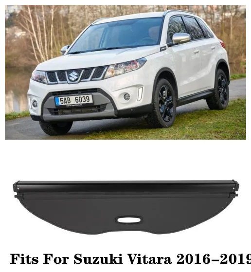 

Fits For Suzuki Vitara 2016 2017 2018 2019 (black, beige) High Qualit Car Rear Trunk Cargo Cover Security Shield Screen shade
